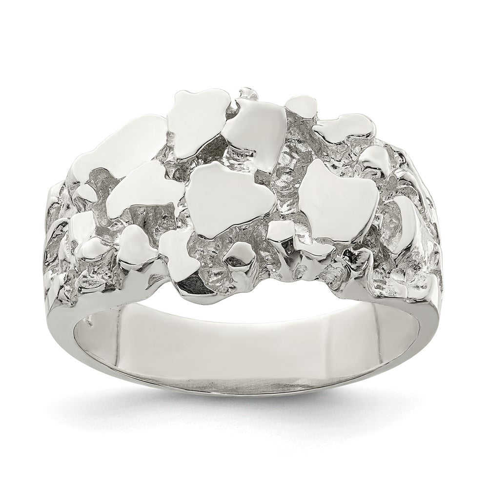 Sterlingsilber Herren Nugget Ring