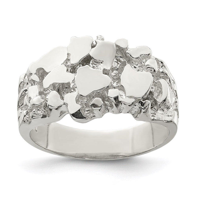 Sterlingsilber Herren Nugget Ring