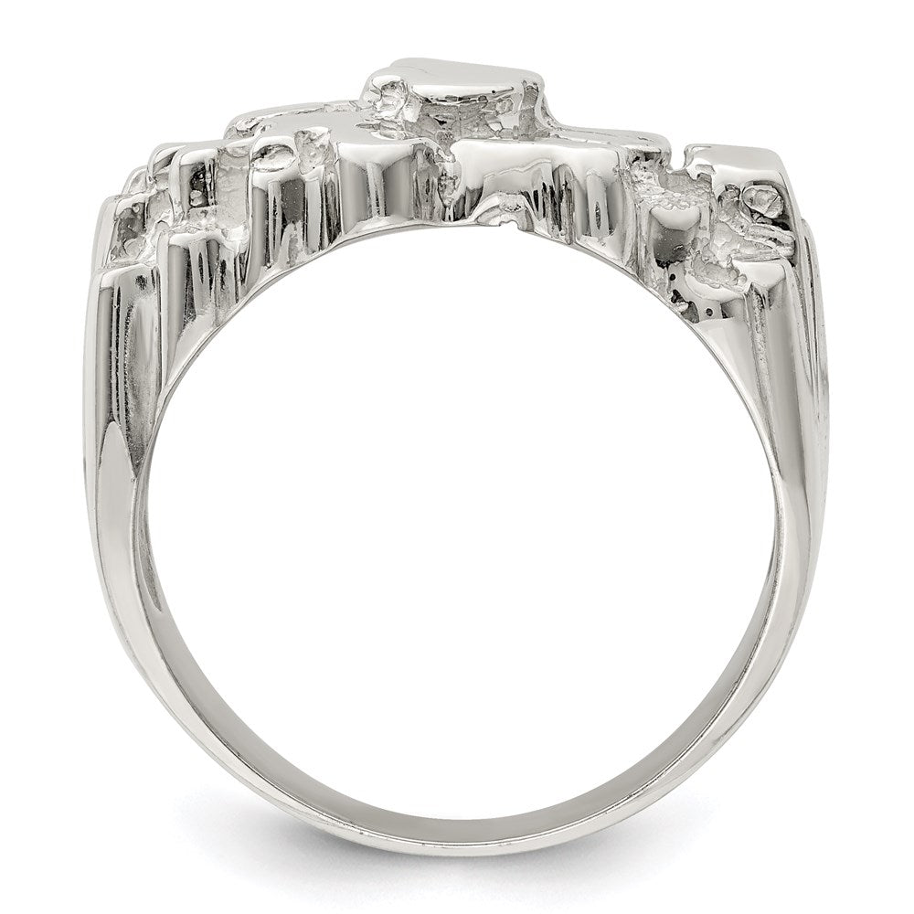 Sterlingsilber Herren Nugget Ring