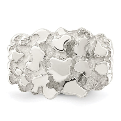 Sterlingsilber Herren Nugget Ring
