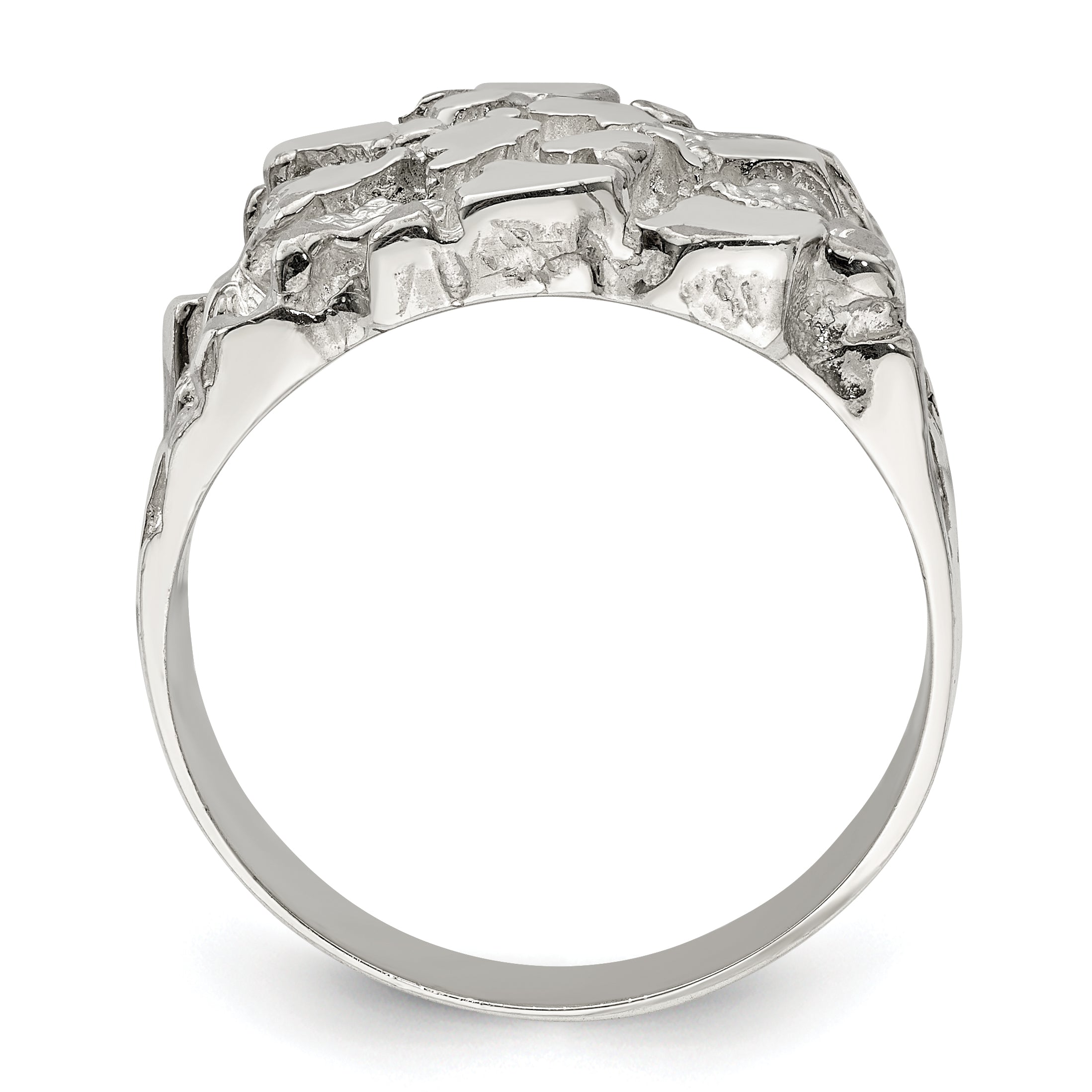 Sterlingsilber Herren Nugget Ring