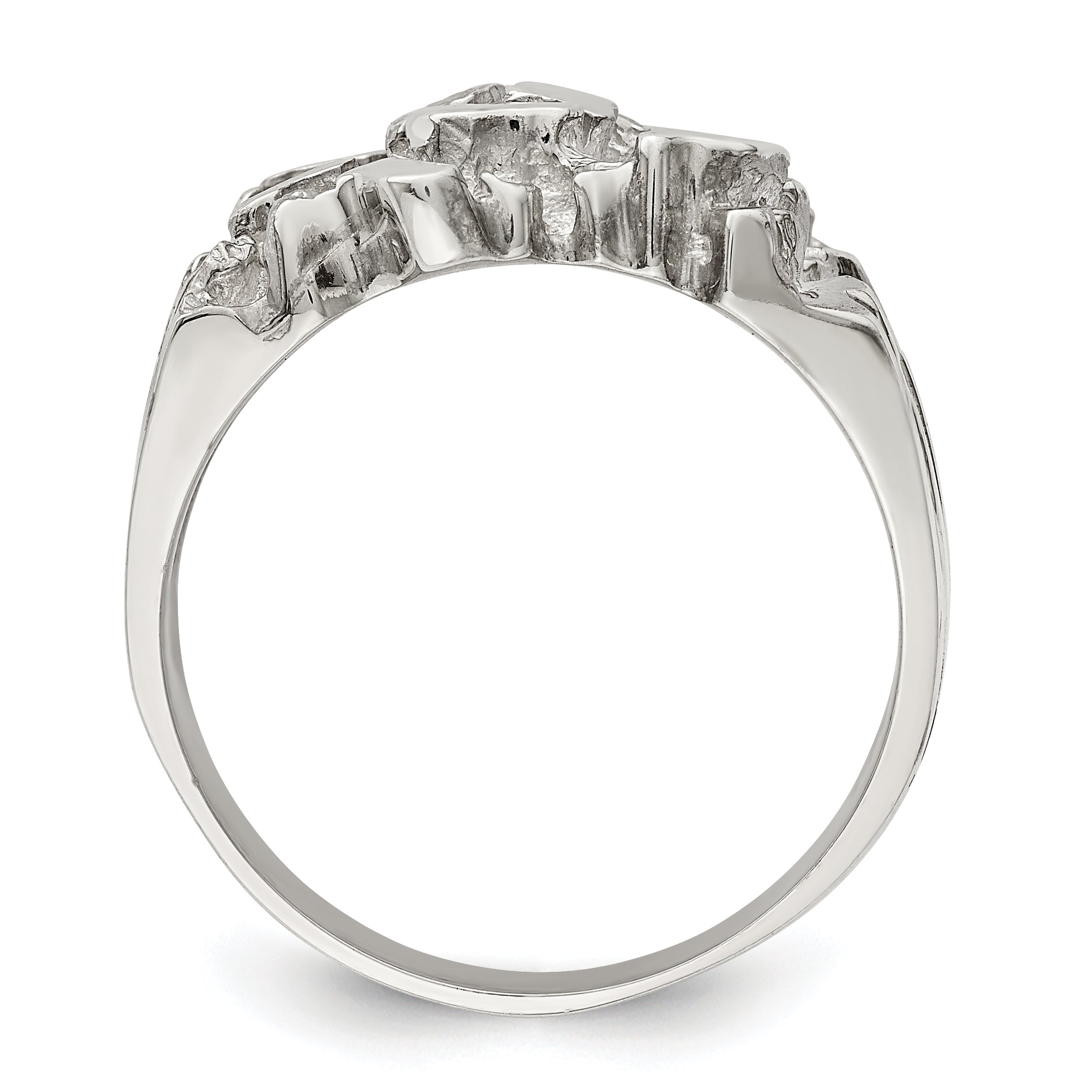 Sterlingsilber Herren Nugget Ring