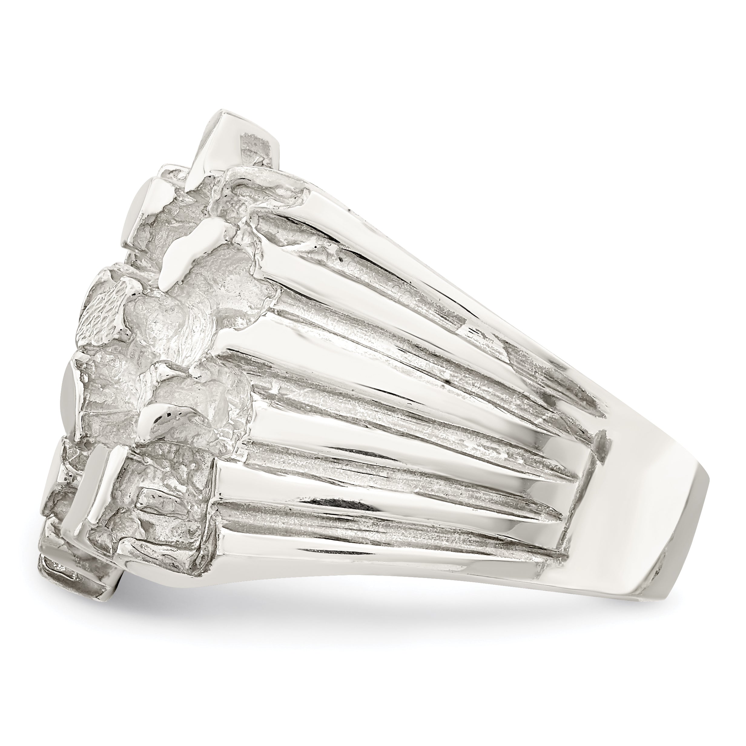 Sterlingsilber Herren Nugget Ring