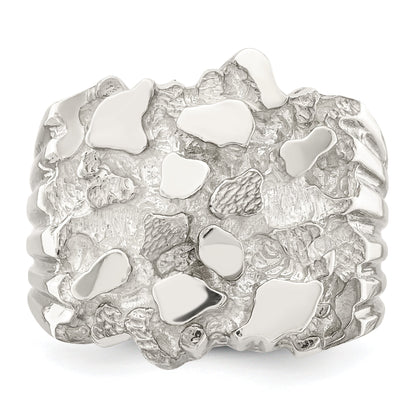 Sterlingsilber Herren Nugget Ring