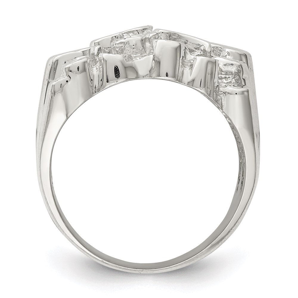 Sterlingsilber Herren Nugget Ring