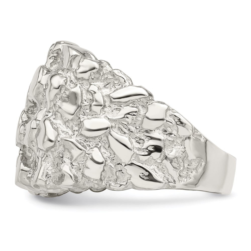 Sterlingsilber Herren Nugget Ring
