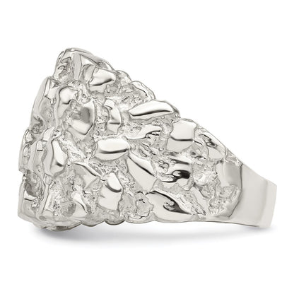 Sterlingsilber Herren Nugget Ring