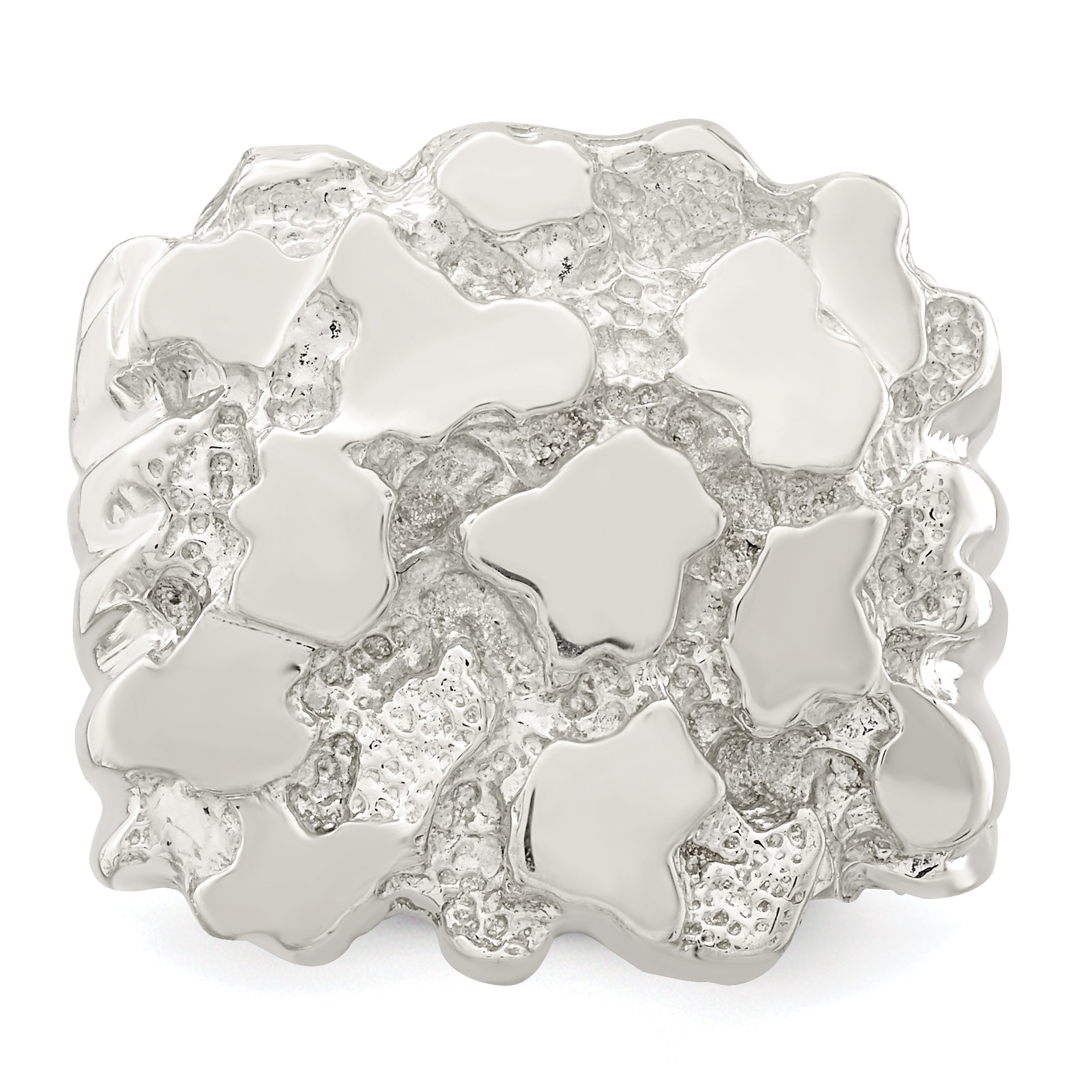 Sterlingsilber Herren Nugget Ring