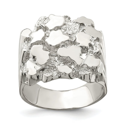 Sterlingsilber Herren Nugget Ring