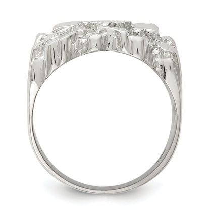 Sterlingsilber Herren Nugget Ring