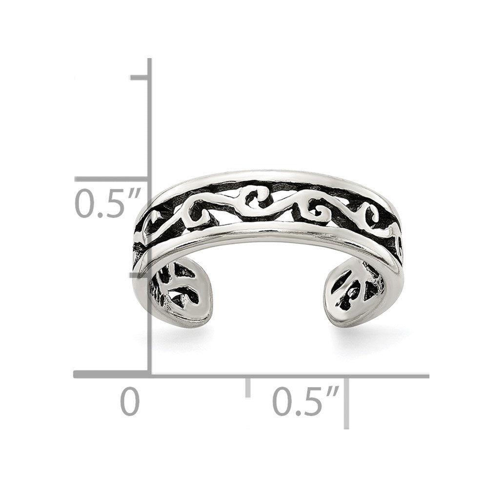 Sterlingsilber Zehenring