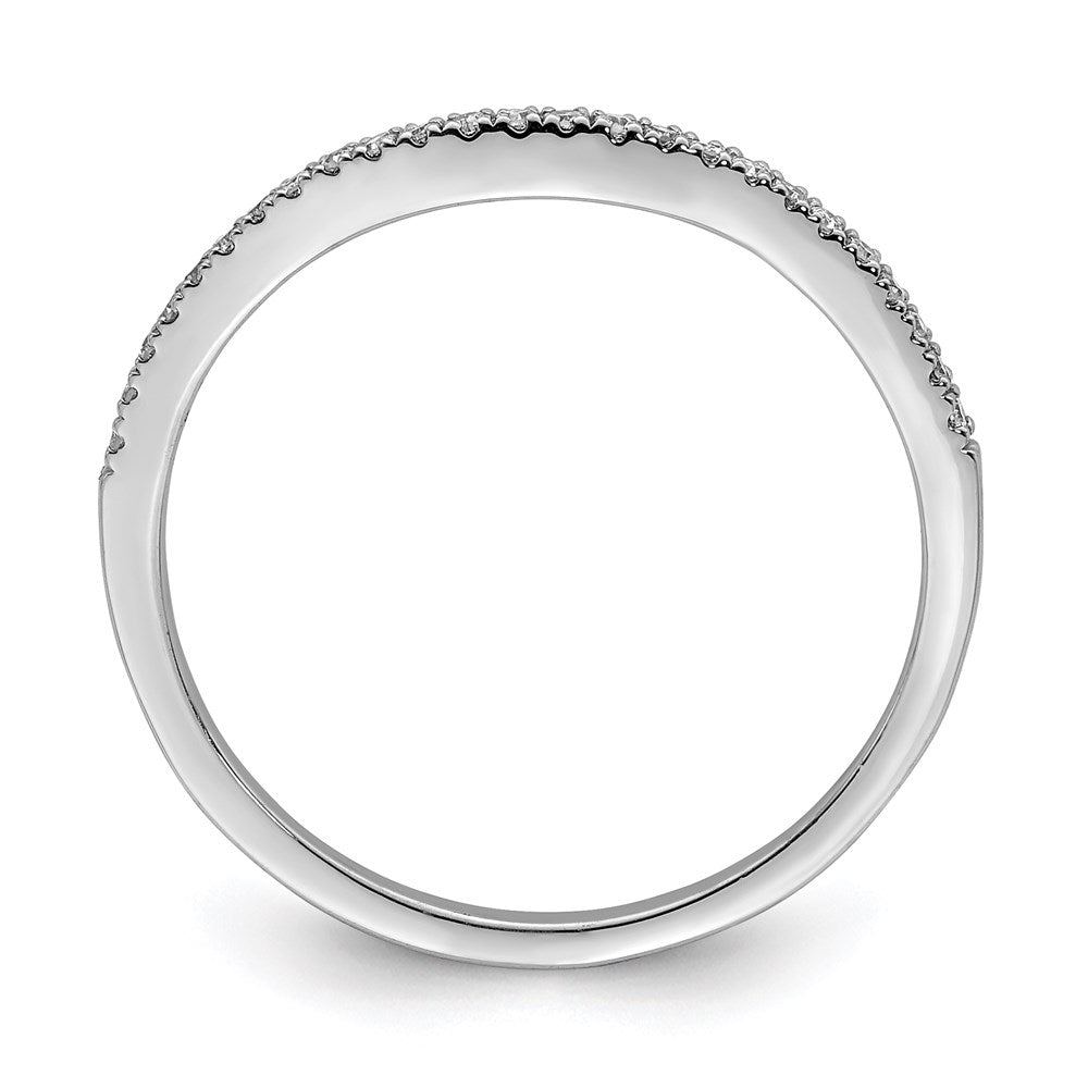 Sterlingsilber Rhodiniert Diamant Wickel Ring