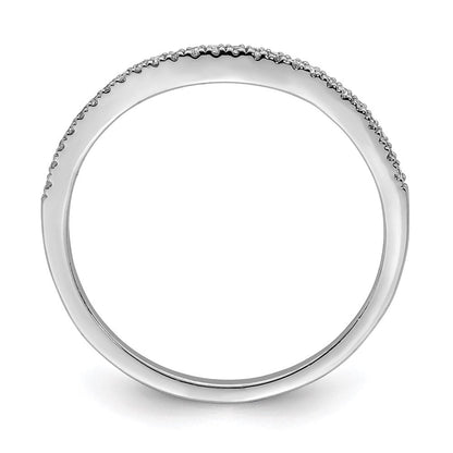 Sterlingsilber Rhodiniert Diamant Wickel Ring