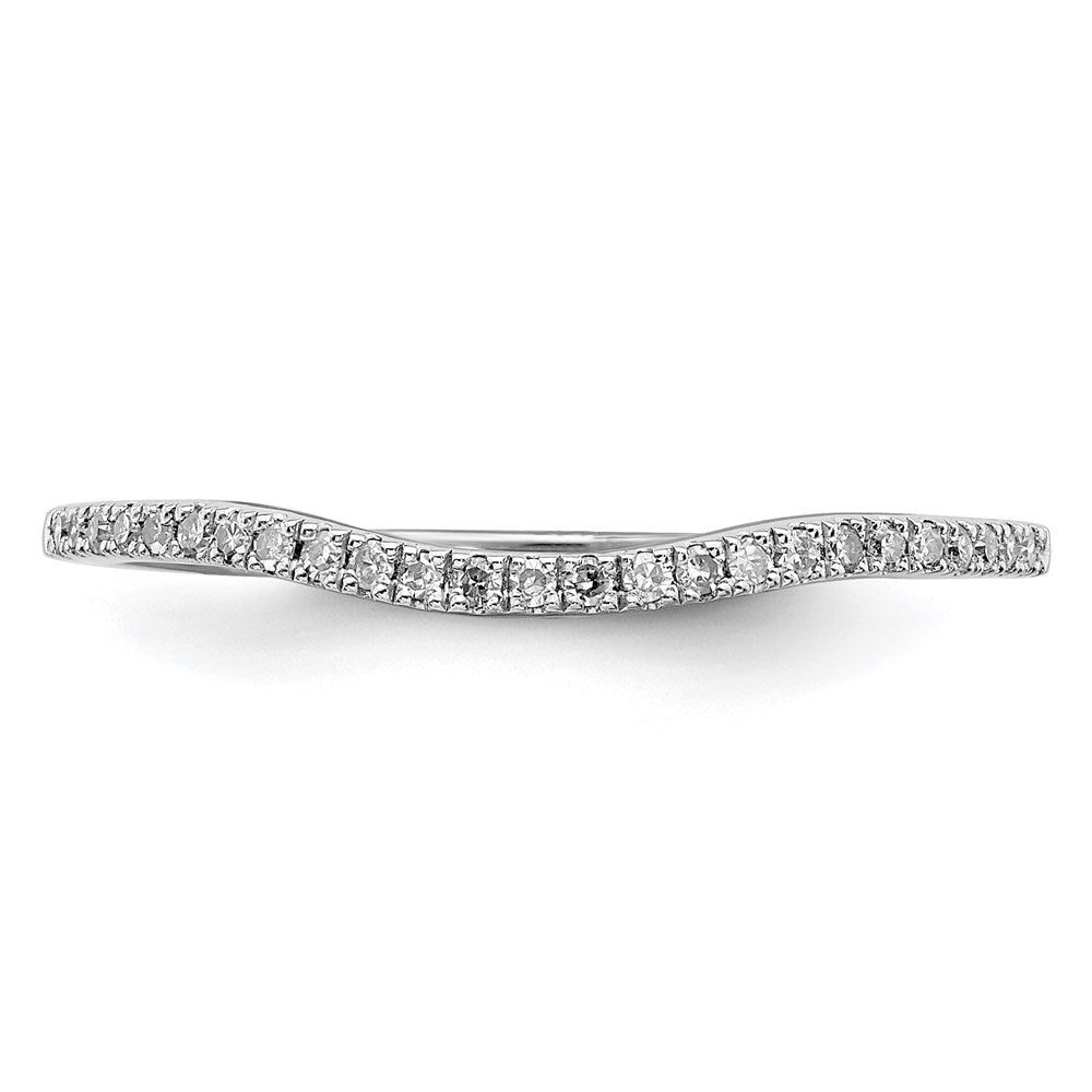 Sterlingsilber Rhodiniert Diamant Wickel Ring