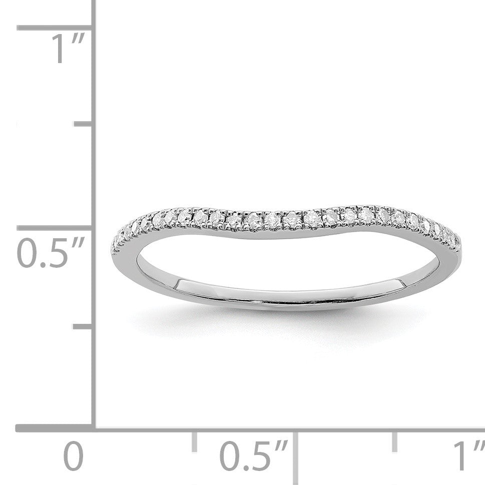 Sterlingsilber Rhodiniert Diamant Wickel Ring