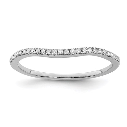 Sterlingsilber Rhodiniert Diamant Wickel Ring