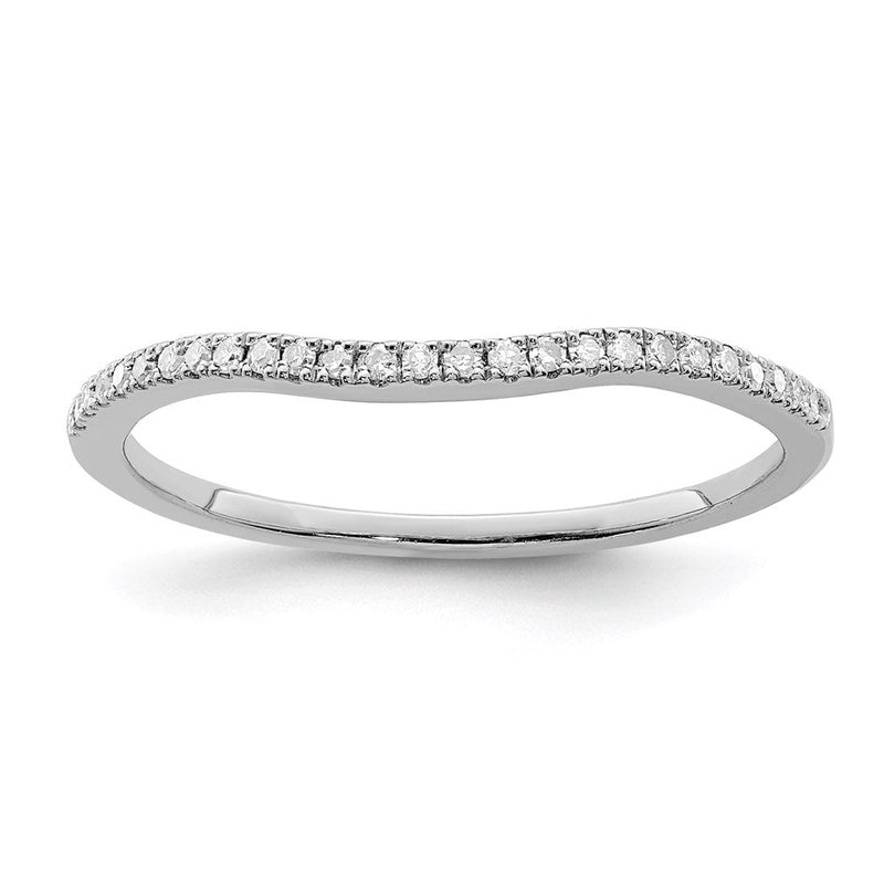 Sterlingsilber Rhodiniert Diamant Wickel Ring