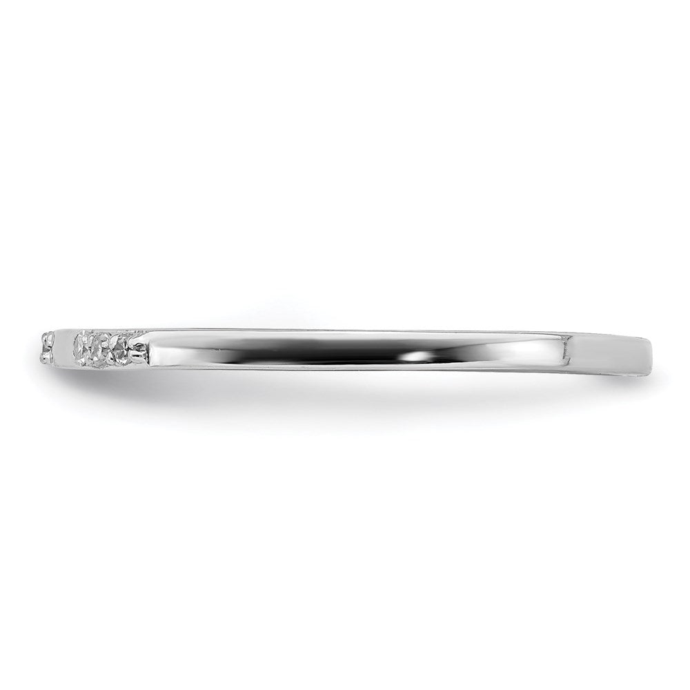 Sterlingsilber Rhodiniert Diamant Ring