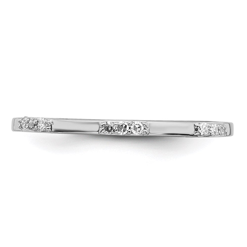 Sterlingsilber Rhodiniert Diamant Ring