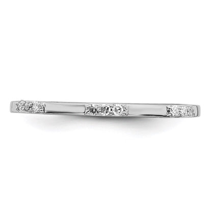 Sterlingsilber Rhodiniert Diamant Ring
