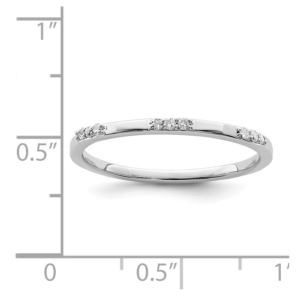 Sterlingsilber Rhodiniert Diamant Ring