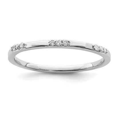 Sterlingsilber Rhodiniert Diamant Ring