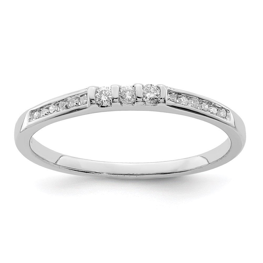 Sterlingsilber Rhodiniert Diamant Ring