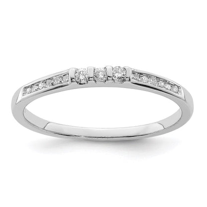 Sterlingsilber Rhodiniert Diamant Ring