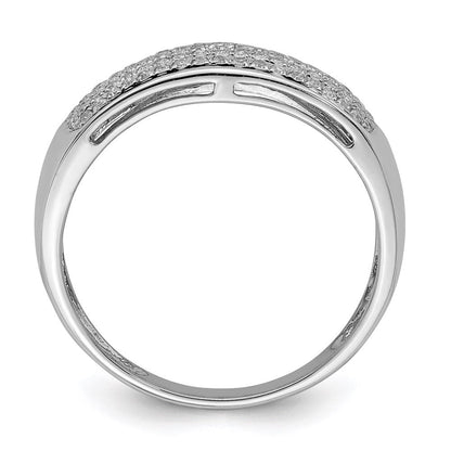 Sterlingsilber Rhodiniert Diamant Damen Ring