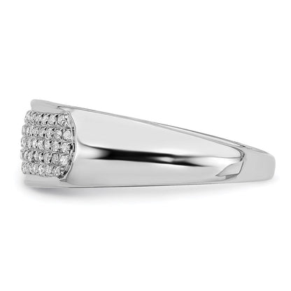 Sterlingsilber Rhodiniert Diamant Damen Ring