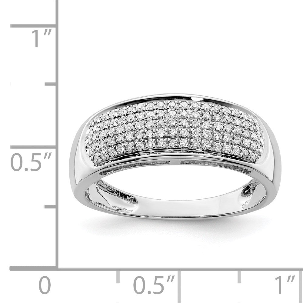 Sterlingsilber Rhodiniert Diamant Damen Ring