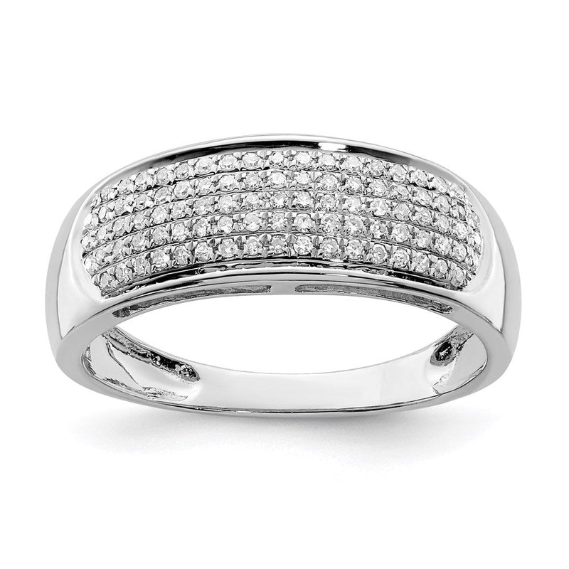 Sterlingsilber Rhodiniert Diamant Damen Ring