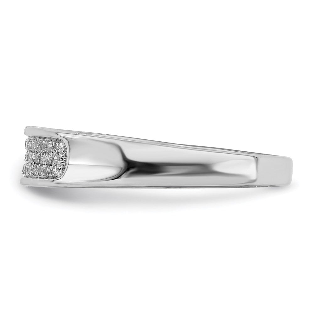 Sterlingsilber Rhodiniert Diamant Damen Ring