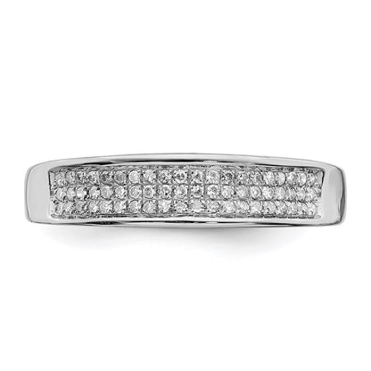 Sterlingsilber Rhodiniert Diamant Damen Ring