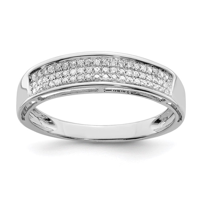 Sterlingsilber Rhodiniert Diamant Damen Ring