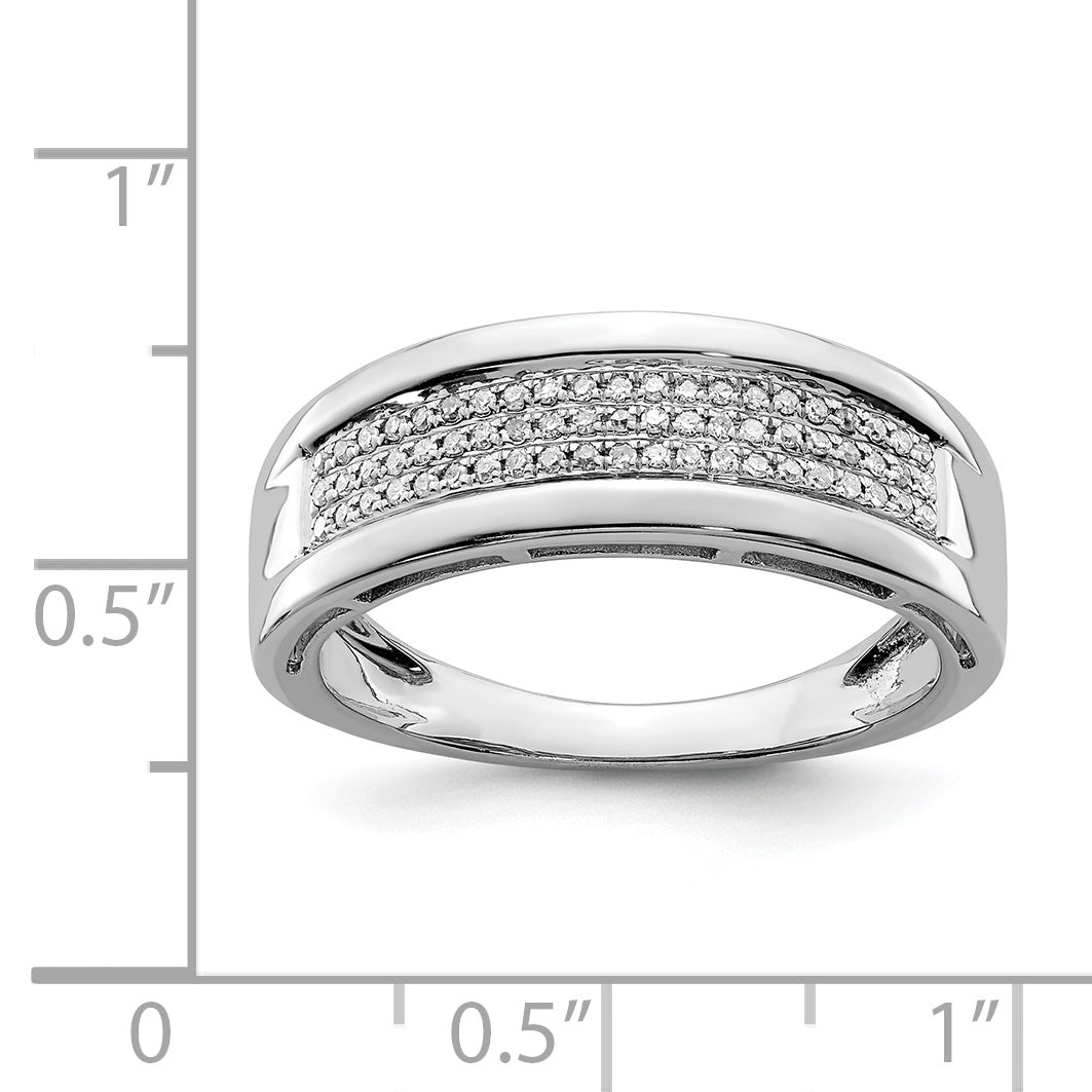 Sterlingsilber Rhodiniert Diamant Damen Ring