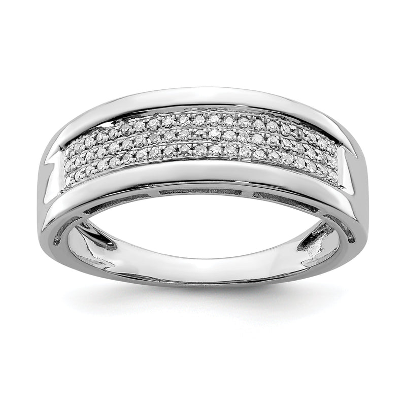 Sterlingsilber Rhodiniert Diamant Damen Ring