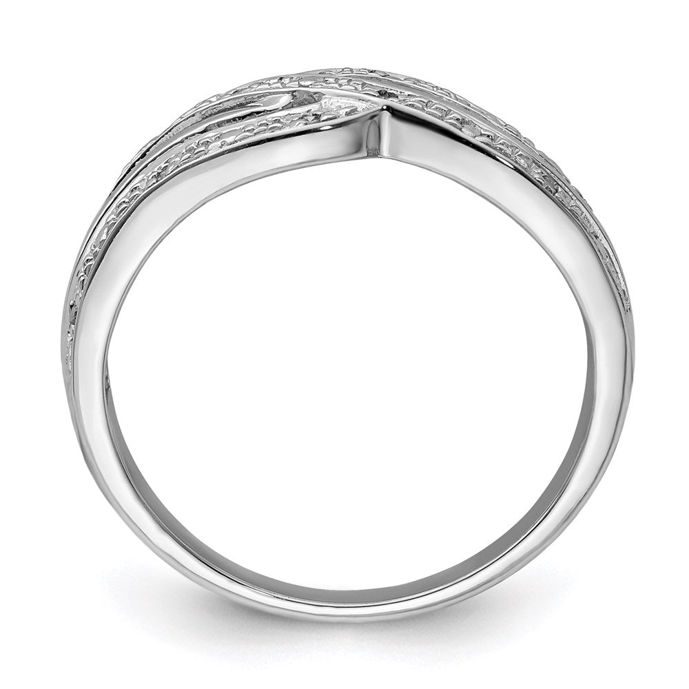 Sterlingsilber Rhodiniert Diamant Ring