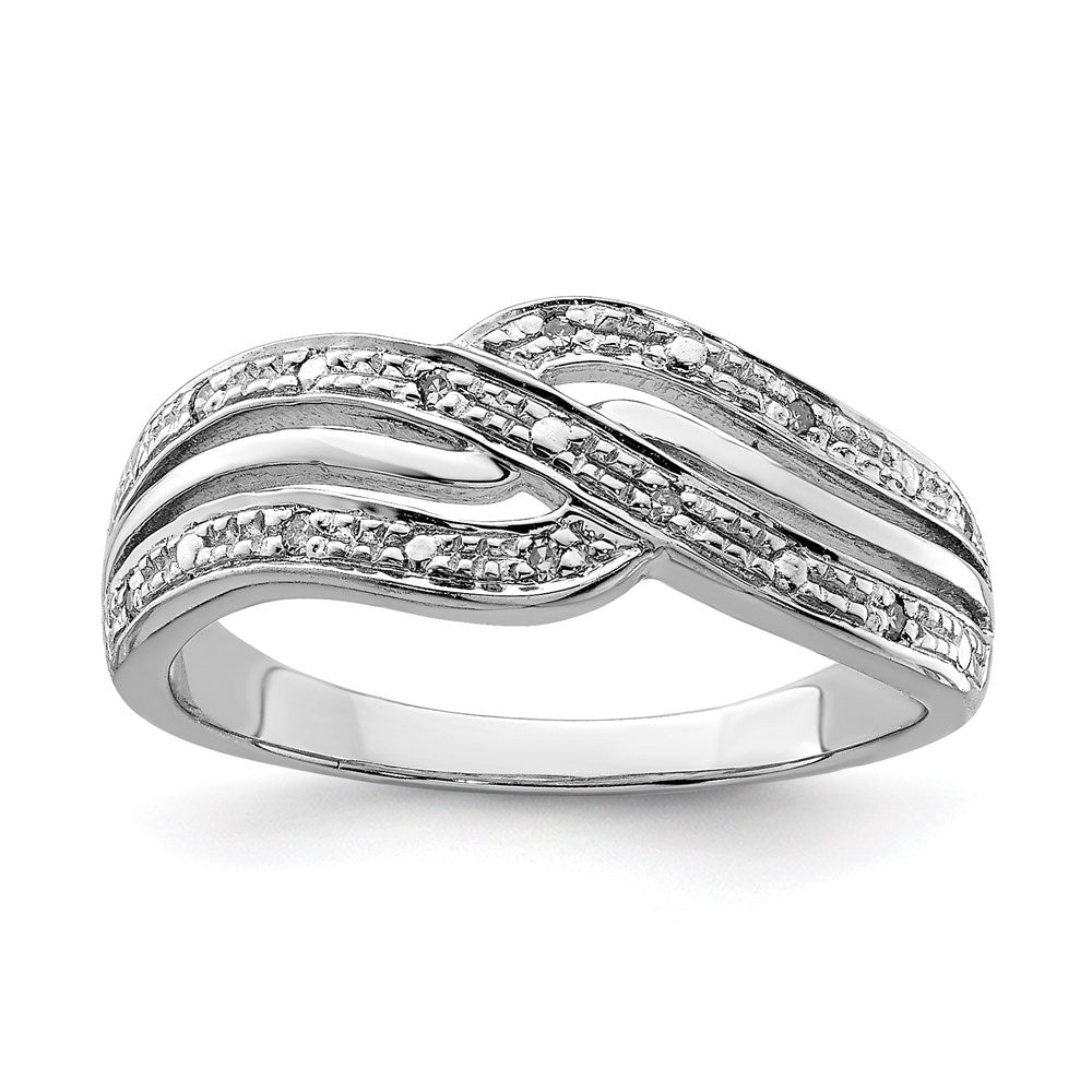 Sterlingsilber Rhodiniert Diamant Ring