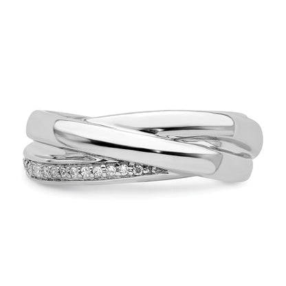 Sterlingsilber Rhodium Diamant Ring
