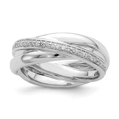 Sterlingsilber Rhodium Diamant Ring