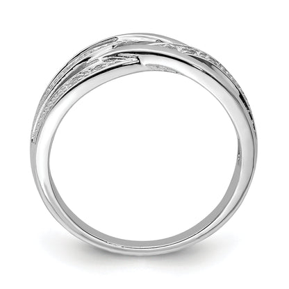 Sterlingsilber Rhodiniert Diamant Ring