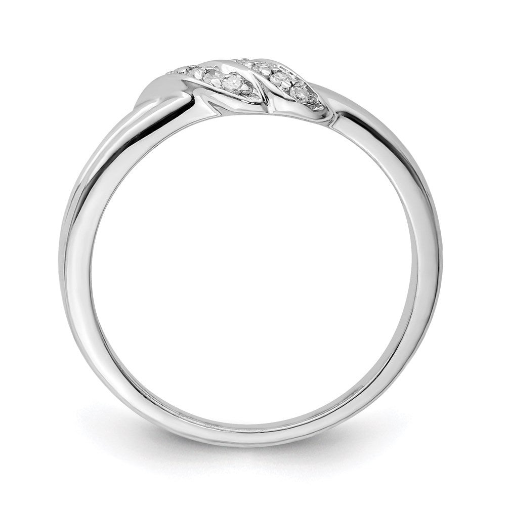 Sterlingsilber Rhodiniert Diamant Ring