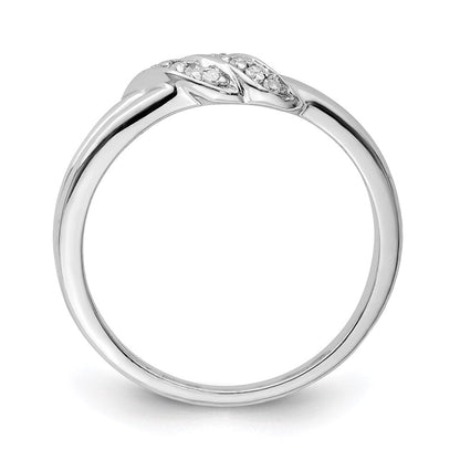 Sterlingsilber Rhodiniert Diamant Ring