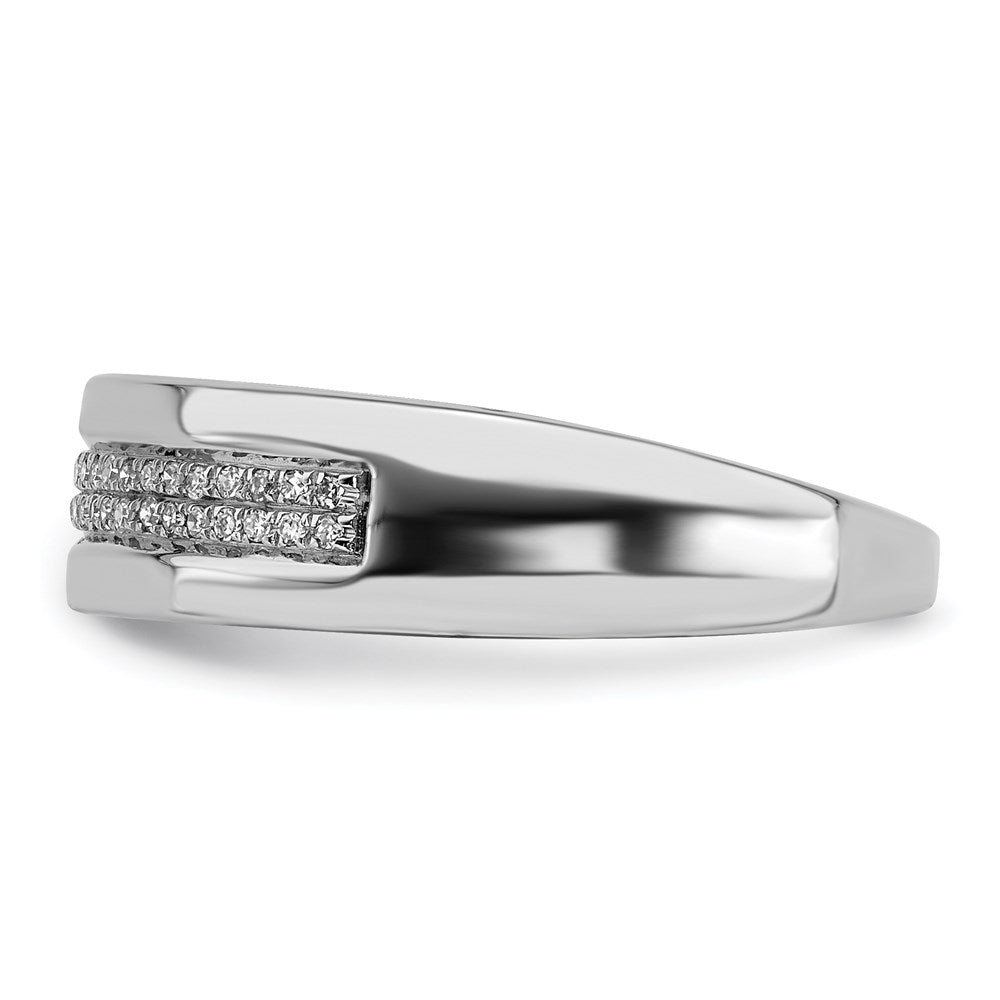 Sterlingsilber Rhodiniert Diamant Damen Ring