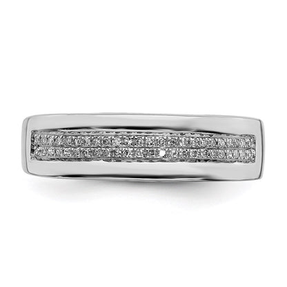 Sterlingsilber Rhodiniert Diamant Damen Ring