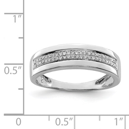 Sterlingsilber Rhodiniert Diamant Damen Ring