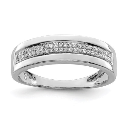 Sterlingsilber Rhodiniert Diamant Damen Ring