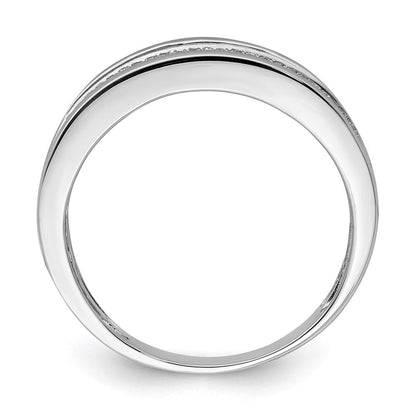 Sterlingsilber Rhodiniert Diamant Herren Ring