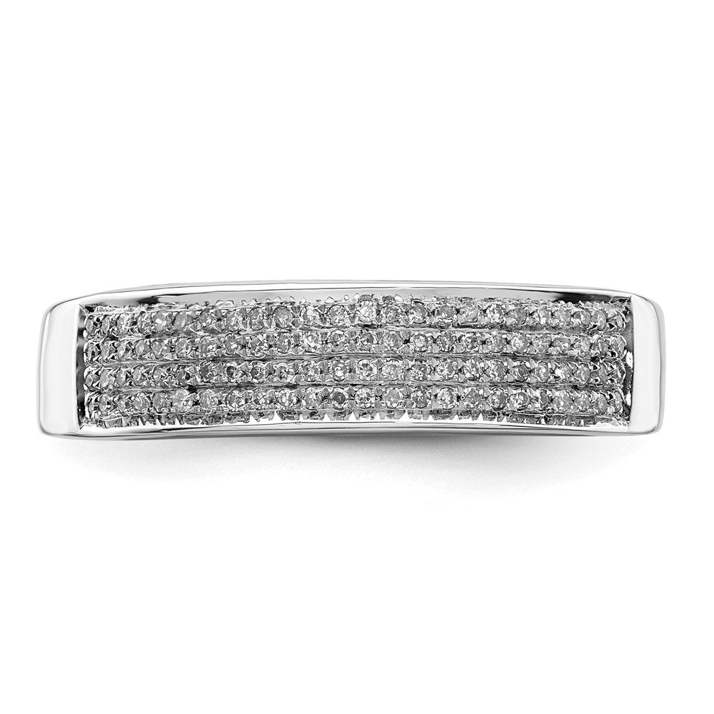Sterlingsilber Rhodiniert Diamant Herren Ring